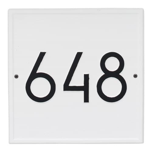 Whitehall Square Modern Address Plaque Product Image