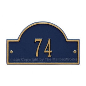 Whitehall Petite Arch Marker Blue Gold