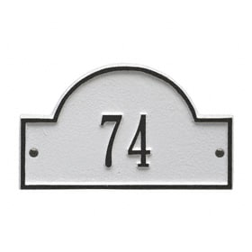 Whitehall Petite Arch Marker White Black