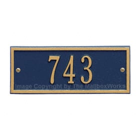 Whitehall Petite Hartford Plaque Blue Gold
