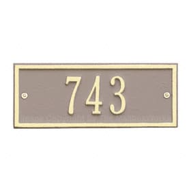 Whitehall Petite Hartford Plaque Taupe Ivory