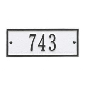 Whitehall Petite Hartford Plaque White Black