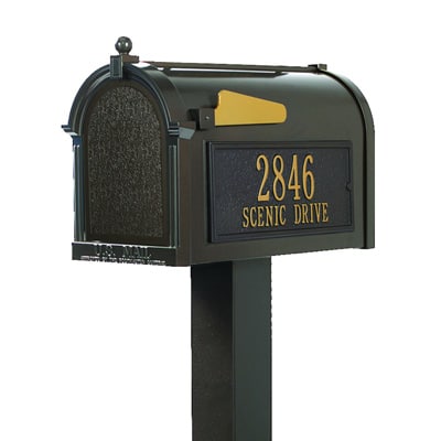 Whitehall Premium Mailbox Package Bronze Gold