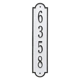 Whitehall Richmond Vertical Plaque White Black