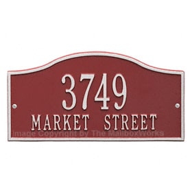 Whitehall Rolling Hills Plaque Red Silver