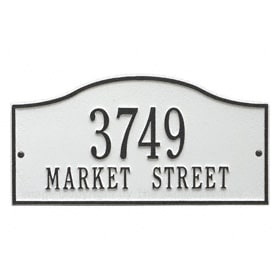 Whitehall Rolling Hills Plaque White Black