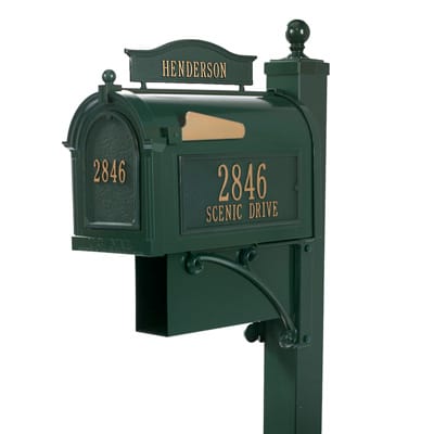 Whitehall Ultimate Mailbox Package Green Gold