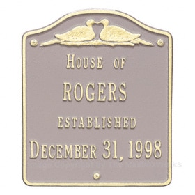 Whitehall Wedding Plaque Taupe Ivory