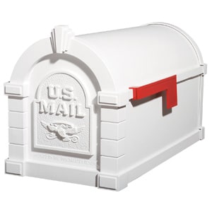 Gaines Eagle Keystone Mailbox All White