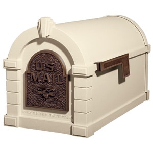 Eagle Keystone Mailbox Almond Antique Bronze