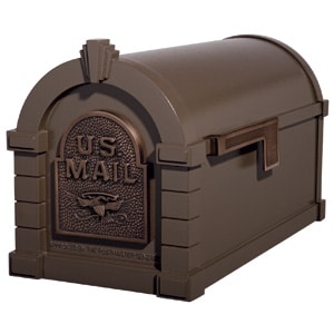Eagle Keystone Mailbox Metallic Bronze Antique