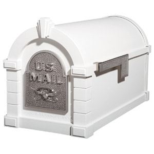 Eagle Keystone Mailbox White Satin Nickel