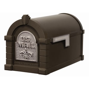 Fleur Keystone Mailbox Metallic Bronze Nickel