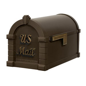 Signature Keystone Mailbox Metallic Bronze Antique