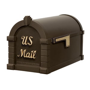 Signature Keystone Mailbox Metallic Bronze Brass