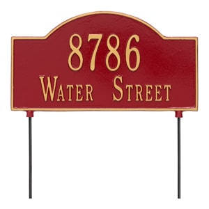 Whitehall 2 Sided Arch Red Gold