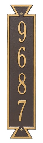 Whitehall Exeter Vertical Address Plaque Product Image
