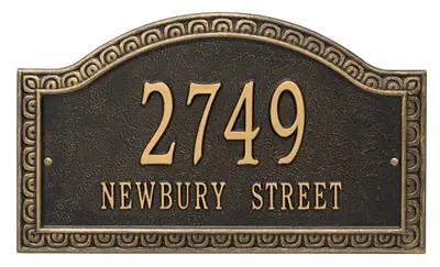 Whitehall Penhurst Arch Address Plaque Product Image