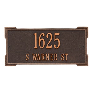 Whitehall Roanoke Plaque Oil Rubbed Bronze