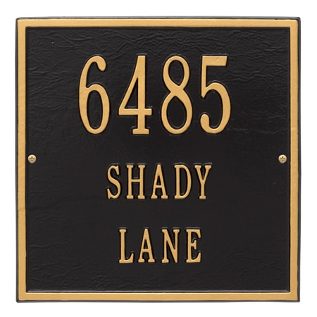 Whitehall Square Address Plaque with 1, 2 or 3 Lines Product Image