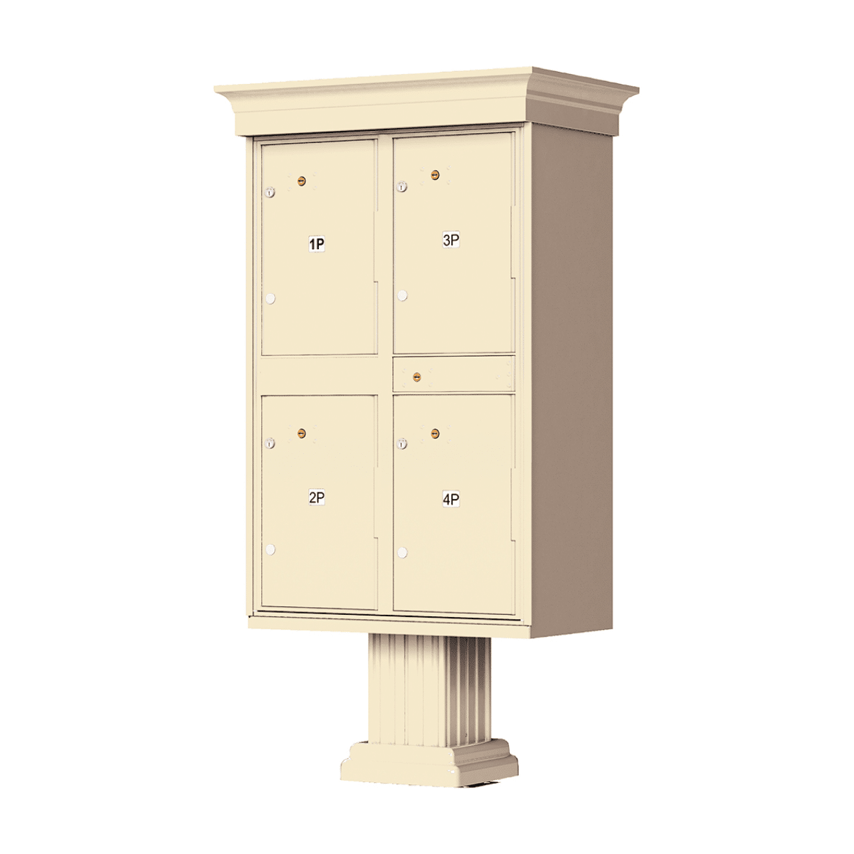 Florence CBU Cluster Mailbox – Vogue Classic Kit, 4 Parcel Lockers Product Image