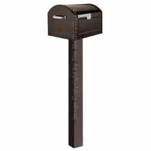 Centennial Mailbox Standard Post Rubbed Bronze