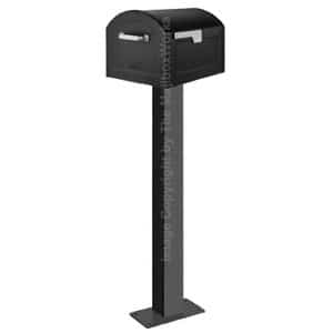 Centennial Mailbox Standard Surface Post Black