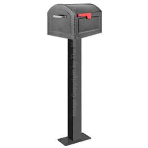 Centennial Mailbox Standard Surface Post Pewter