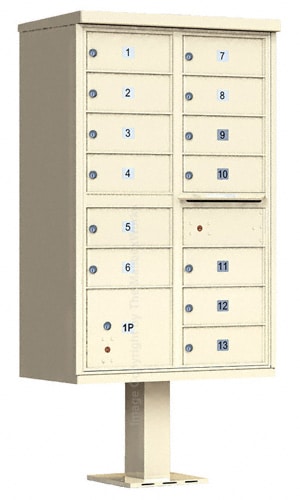 Florence CBU Cluster Mailbox – 13 Tenant Doors, 1 Parcel Locker Product Image