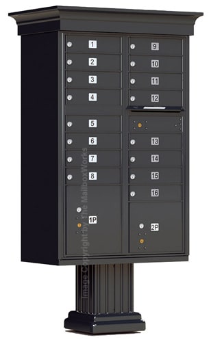 Florence CBU Cluster Mailbox – Vogue Classic Kit, 16 Tenant Doors, 2 Parcel Lockers Product Image
