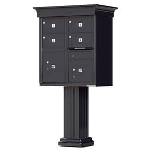 4 Door CBU Mailbox Classic Black