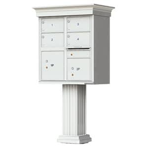 4 Door CBU Mailbox Classic Grey