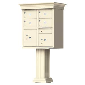 4 Door CBU Mailbox Classic Sandstone