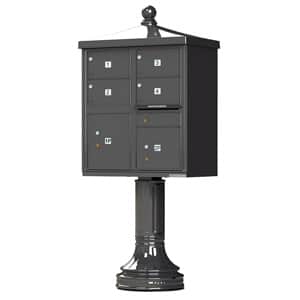4 Door CBU Mailbox Traditional Bronze