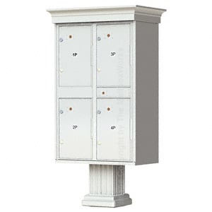 4 Door Parcel Locker Classic Grey
