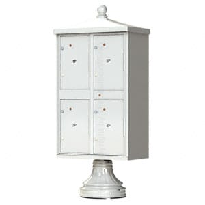 4 Door Parcel Locker Traditional Grey