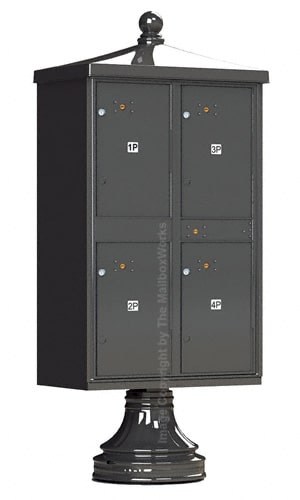 4 Door Parcel Locker Traditional Vogue