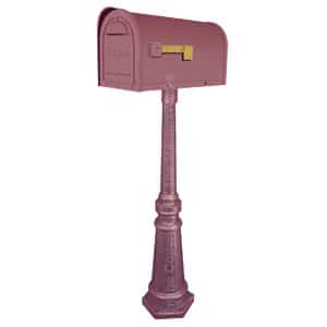 Classic Mailbox Tacoma Post Burgundy