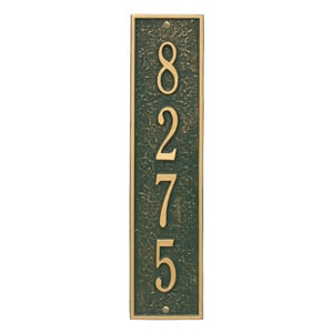 Whitehall Delaware Vertical Plaque Green Gold