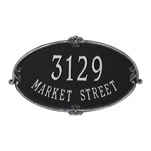Whitehall Monte Carlo Plaque Black Silver