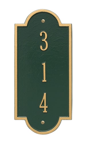 Whitehall Petite Richmond Vertical Address Plaque Product Image