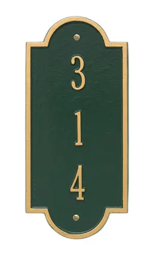 Whitehall Petite Richmond Vertical Address Plaque Product Image