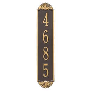 Whitehall Shell Vertical Plaque Bronze Gold