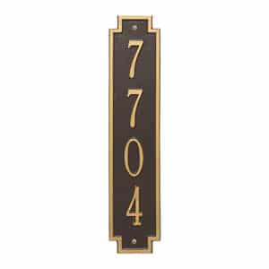 Whitehall Windsor Vertical Plaque Bronze Gold