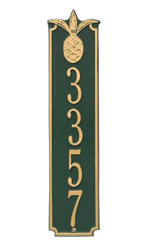 Whitehall Pineapple Vertical Address Plaque Product Image