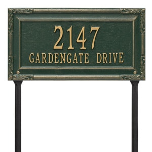 Whitehall Gardengate Lawn Marker Green Gold