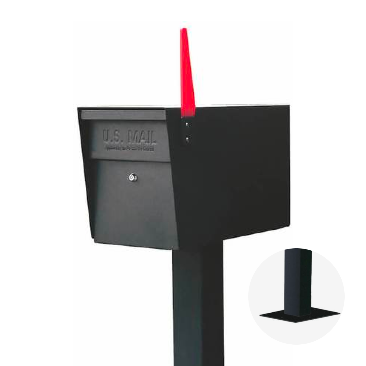 Mail Manager Pro Locking Mailbox With Surface Mount Post Product Image
