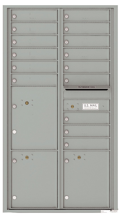 Versatile Front Loading Commercial Mailbox with 15 Tenant Doors and 3 Parcel Lockers Product Image