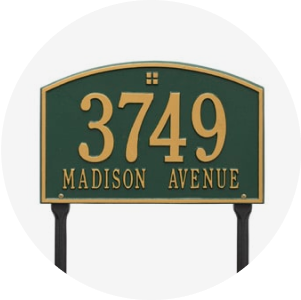 Lawn Address Markers and Plaques