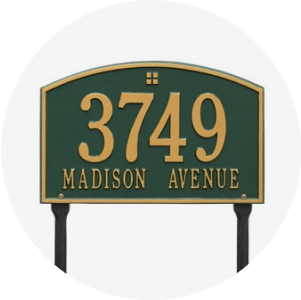 Lawn Address Markers and Plaques